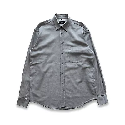 Yves Saint Laurent Waffle Cotton Pocket Monogram Shirt Grey • $80