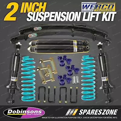 $1410 • Buy 2  50mm Lift Kit Dobinsons Coil EFS Leaf & Shackle For Nissan Navara D40