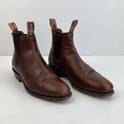 RM WILLIAMS Brown Chestnut Leather Adelaide Boots 6 D Regular Width 36 EU 6 US • $149