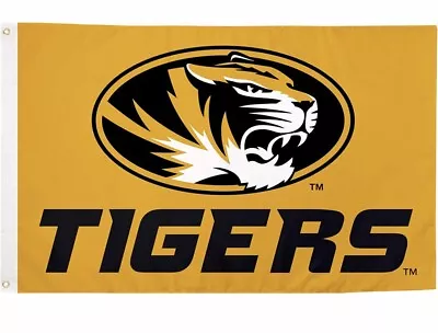 University Of Missouri Tigers-Deluxe Outdoor 3'x5' Flag -MIZZOU-Gold • $21.99