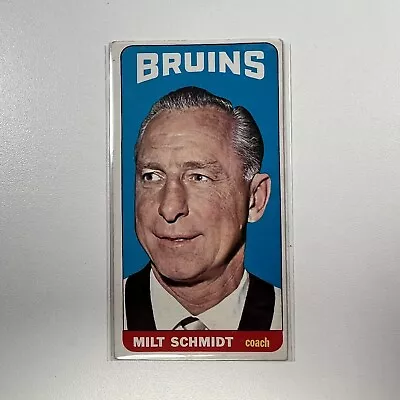 Vintage 1964-1965 Topps Tall Boys #70 Milt Schmidt Boston Bruins • $21.80