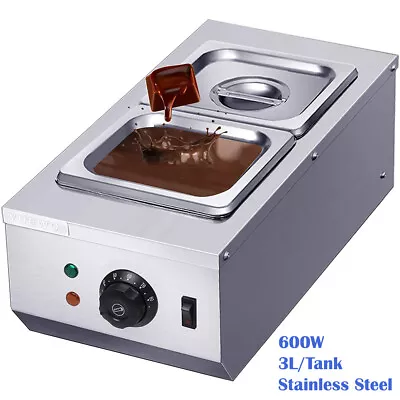 £138 • Buy Chocolate Tempering Machine Electric Melting Pot Stainless Steel 2 Tanks 600W