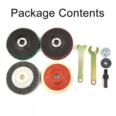 Stainless Steel Polishing Kit For Angle Grinder Flap Disc Buffing Accessories • $24.60