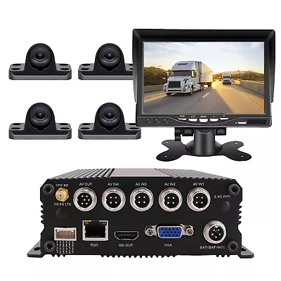 1080P 4CH GPS Truck DVR MDVR Mini Camera System Motion Detection Waterproof • $299.60