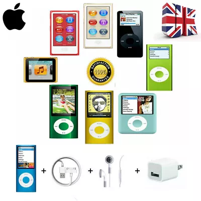 Apple IPod Nano 1st 2nd 3rd 4th 5th 6th 7th Gen (4GB 8GB 16GB) All Colors Lot • £40.52