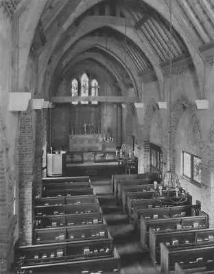 St Luke's Church Altar And Pews From Rear Of Church Forest Hills- Old Photo • $9