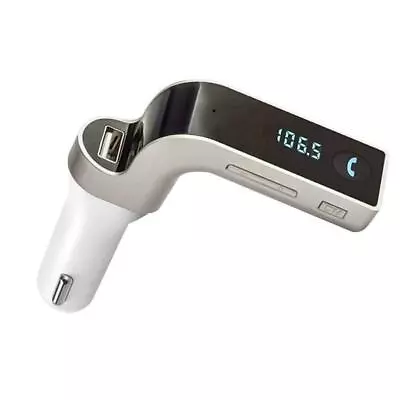 G7 Bluetooth Car Kit Handsfree Fm Transmitter Radio Player Charger- Usb Mp3 Q2O1 • £4.43