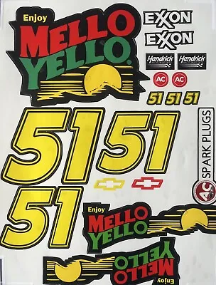 1/10 Scale Days Of Thunder Mello Yello #51 Vinyl Decal Sheet /Sponsor Stickers • $18