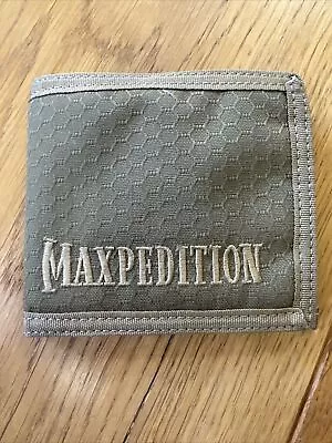 Maxpedition AGR Tactical Low Profile Wallet Slim Hex Ripstop Nylon Pocket Tan • £17