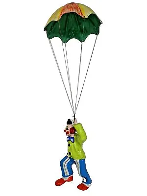 Hanging Clown Parachute Buttcrack Vintage Papier-mâché Mobile 70s Hand Painted • $280