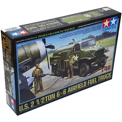 Tamiya 1:48 Scale US Airfield Fuel Truck Model Kit 32579 - 2½ Ton 6x6 WWII • £29.95