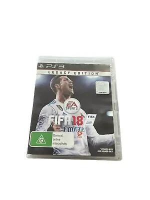 FIFA 18 2018 PS3 Playstation 3 Game Legacy Edition PAL Rare Sent Tracked • $55.08