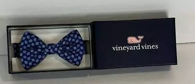 Vineyard Vines Boys Blue Bow Tie Football Print New In Box • $28.50