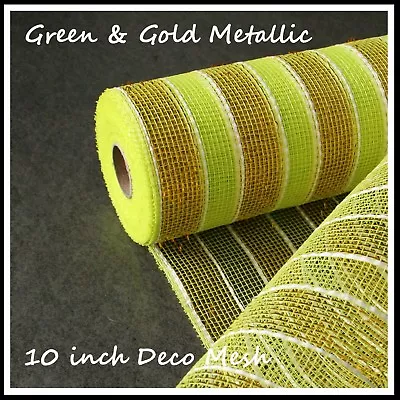 £4.50 • Buy Deco Mesh Rolls 10 Inch X 9m Roll  100 Colours - Incl. Metallic & Poly Burlap UK