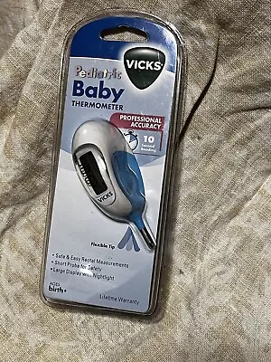 Vicks Pediatric Baby Rectal Thermometer Model V934 Professional Accuracy • $4.99