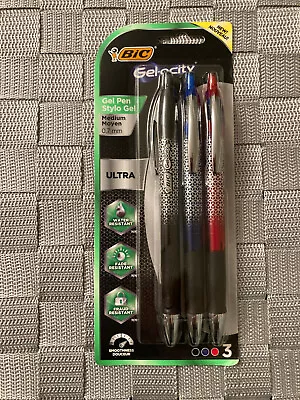 BIC Gel-ocity Ultra Retractable Fashion Gel Pen Assorted Colors 3-Count • $8.99