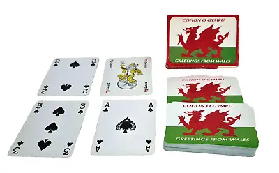 John Hinde GREETINGS FROM WALES COFION GYMRU 🃏 SOUVENIR Pack Deck PLAYING CARDS • $22.99