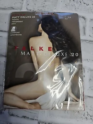 FALKE Women's Matt Deluxe 20 DEN Tights Fine Sheer Size S-M  • £12