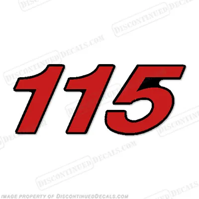 Fits Mercury Single  115  Decal - Red Large (Rear) 4-Stroke • $13.95
