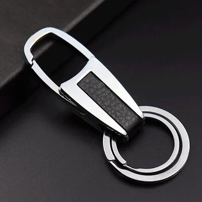 Silver Key Chain Men Fashion Double Ring Separate Your Home And Office Keys Gift • $6.30