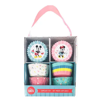 Disney Eats Multicolor Mickey & Minnie Mouse Paper Liners Toppers Cupcake Kit • $22.46