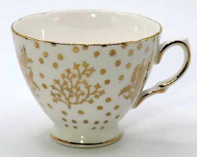Vintage Royal Malvern Tea Cup * England * Fine Bone China * Gold * Ships Free! • $11.65