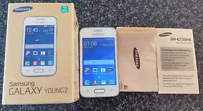 Samsung Galaxy Young 2 SM-G130HN - 4GB - White (Unlocked) Smartphone Faulty • £10