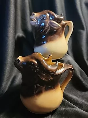 Vintage Moose/Buffalo/bull Sugar And Creamer • $16