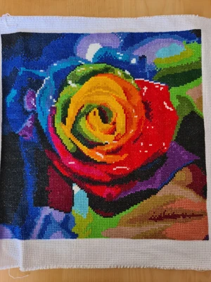 Finished Completed Cross Stitch Pieces • £25