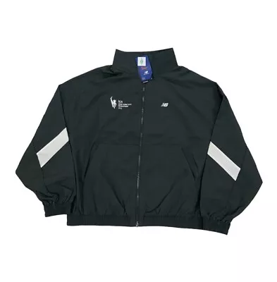 NEW New Balance WOMENS 2023 TCS New York City Marathon Woven Zip Jacket Black • $69.99