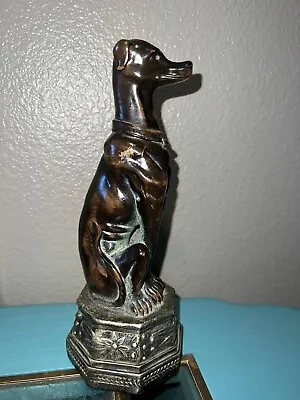 Vintage Bronze Whippet Saluki Dog Statue Sculpture • $10