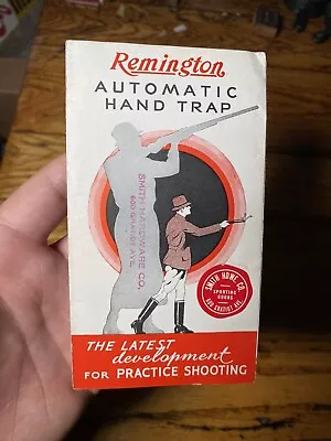 Vintage Remington Automatic Hand Trap Skeet Clay Pigeon Thrower Pamphlet • $34.99