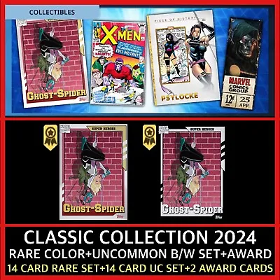 Classic Collection 24-r+uc 28 Card Set+ghost-spider Award-topps Marvel Collect • $2.89
