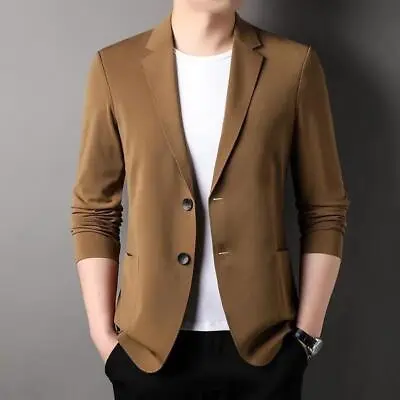 Men's Summer Lightweight Suit Jacket Thin Style Breathable Business Blazer Tops • $22.30