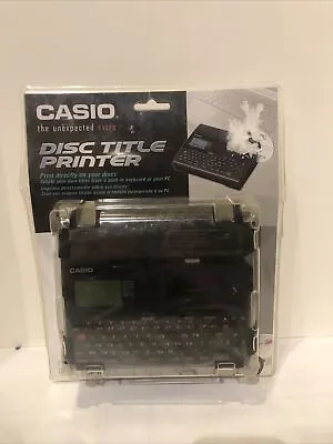 $89.99 • Buy CASIO Disc Title Printer Model CW-K85-L PC Connectible Sealed No Batteries Read