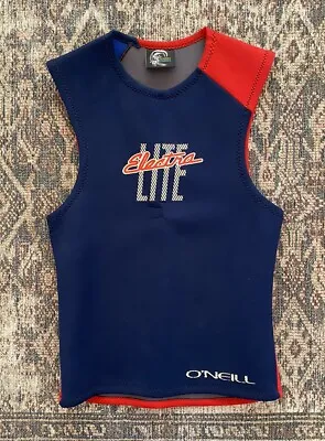 Vintage O’Neill Wetsuit Electra Lite Tank Top SZ S Made In USA Surfing • $27.95