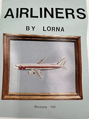 Vintage Airliners By Lorna Cross Stitch Kit Plane Western 737 11x16 Needle Craft • $21.99