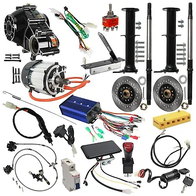 40'' Rear Axle+72V 1500W Differential Motor Gearbox Electric Vechile GoKart Golf • $738.49