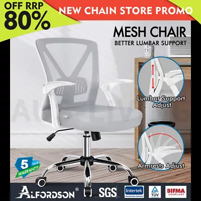 ALFORDSON Office Chair Executive Mesh Seat Tilt Gaming Racing Computer Fabric • $99.79