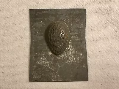 Antique Miniature Tin Chocolate Mold Walnut Shape • $18