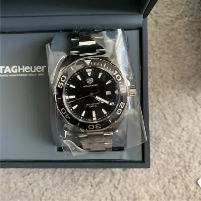 TAG Heuer Aquaracer Quartz Black 43mm WAY101A.BA0746 Men's Watch W/ BOX • $749