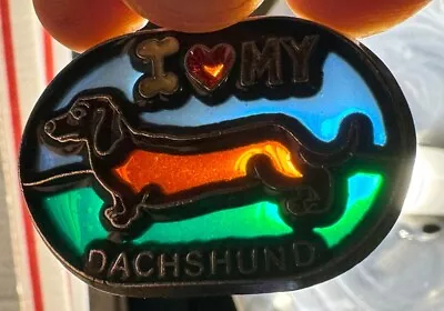 I LOVE MY DACHSHUND Keyring Keychain • $6