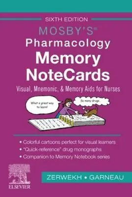 Mosby's Pharmacology Memory NoteCards: Visual Mnemonic And Memory Aids For Nu • $17.81