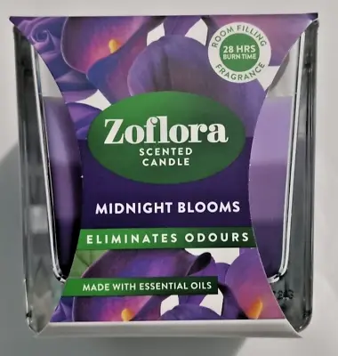 Zoflora Scented Candle Midnight Blooms Eliminates Odours Up To 28 Hour Burn • £7.75