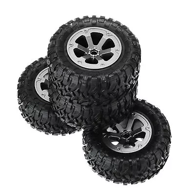 4Pack 1:16 Rubber+Plastic Wheel Tyre Tires For WPL B14 C24 Military Truck RC Car • $15.39