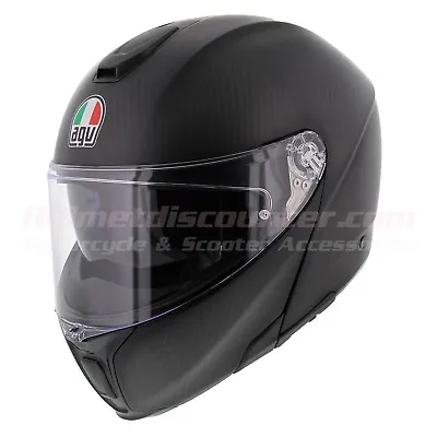 AGV Sportmodular Sports Modular Helmet Matt Carbon Black Final Sale! • $649.99