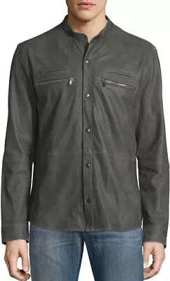 John Varvatos Goat Skin- Green- Rockstar Jacket-48 • $289