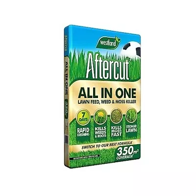 Westland Aftercut All In One Lawn Feed Weed And Moss Killer 350 M2 Coverage • £24.74