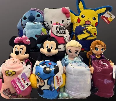 Kids Disney And Marvel Throw Blankets With Pillow Huggers 40  W X50  L • $27