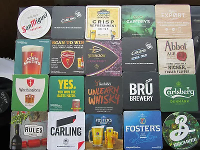 PARTY PACK  Assorted Mix Of 20 New Bar Pub Beer Mats Coasters   • £3.97